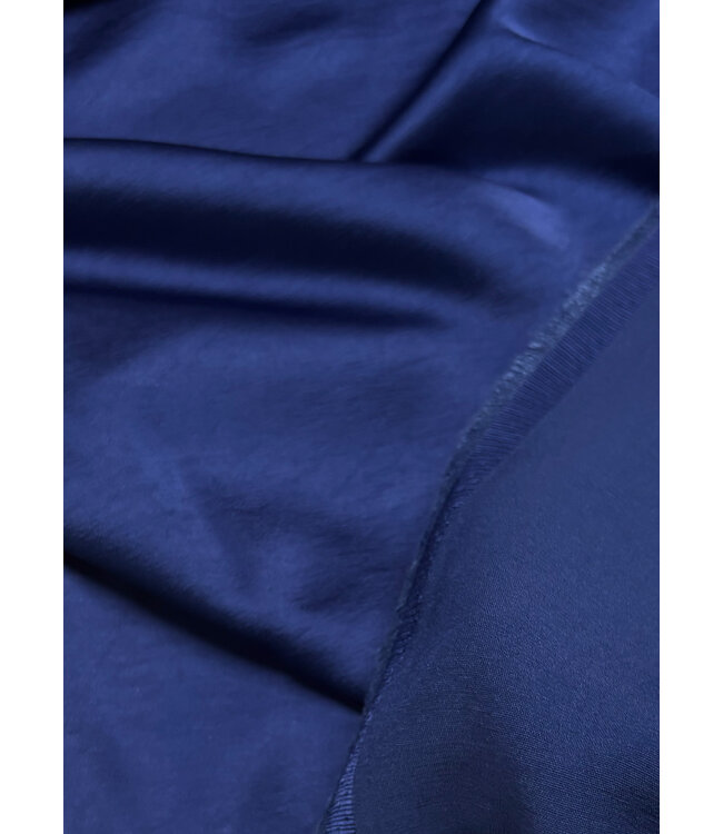 A la Ville koningsblauw - satijn viscose - qualité Haute Couture