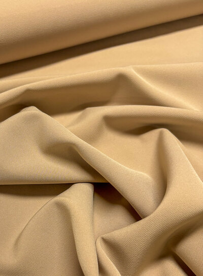 Madeline sand-colored - stylish woven fabric - wrinkle-free - high quality (Italy)