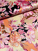 A la Ville beautiful pink floral splendor - satin