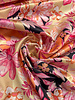 A la Ville beautiful pink floral splendor - satin