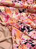 A la Ville beautiful pink floral splendor - satin