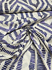 A la Ville Ikat print - prachtig blauw en gebroken wit - katoenvoile