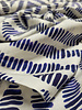 A la Ville Ikat print - prachtig blauw en gebroken wit - katoenvoile