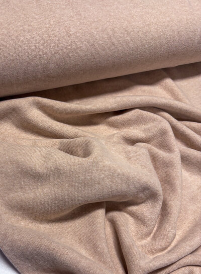 Swafing pink melange - soft, dimensionally stable knitted fabric