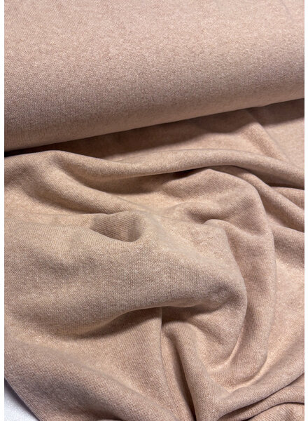 Swafing pink melange - soft, dimensionally stable knitted fabric