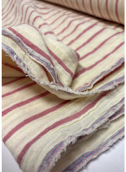 Madeline striped pink - tetra / double gauze