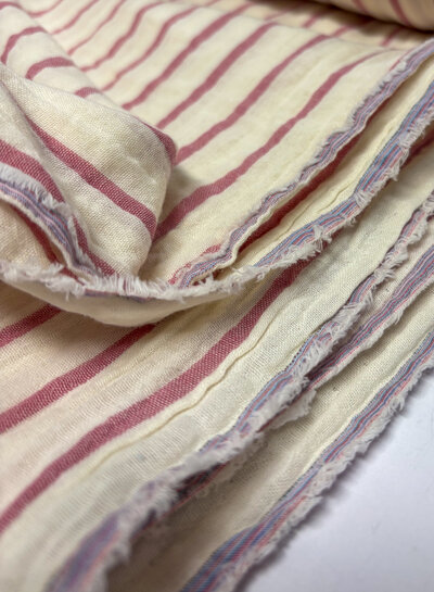 Madeline striped pink - tetra / double gauze