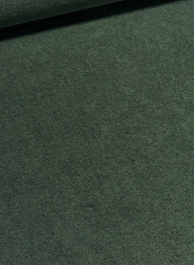 Madeline dark green - stretch terry cloth - sponge