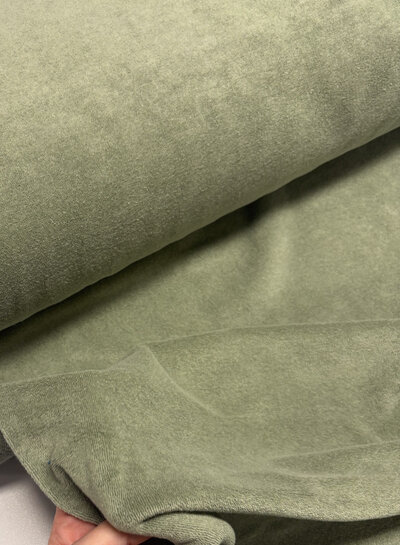 pistachio - stretch terry cloth