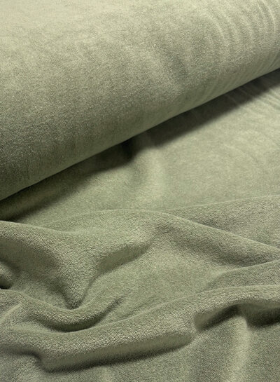 pistachio - stretch terry cloth