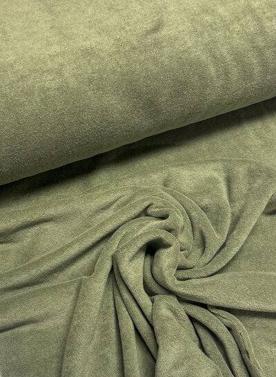 pistachio - stretch terry cloth