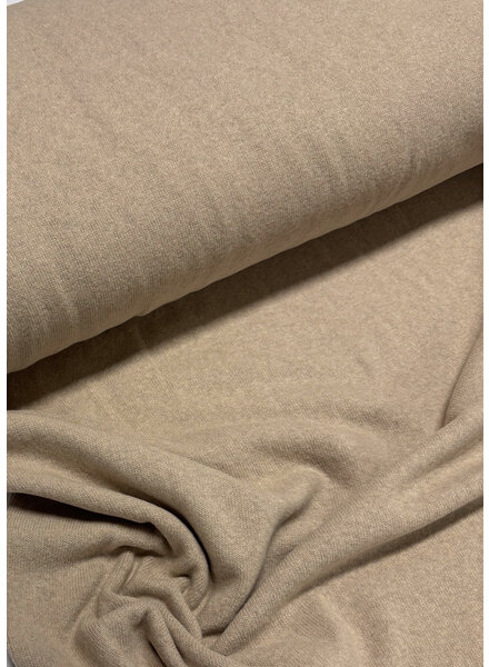 Swafing sand-colored - soft, dimensionally stable knitted fabric extra wide