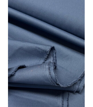 Madeline denim blue cotton gabardine - tight and sturdy woven - trench coat fabric (not waterproof)