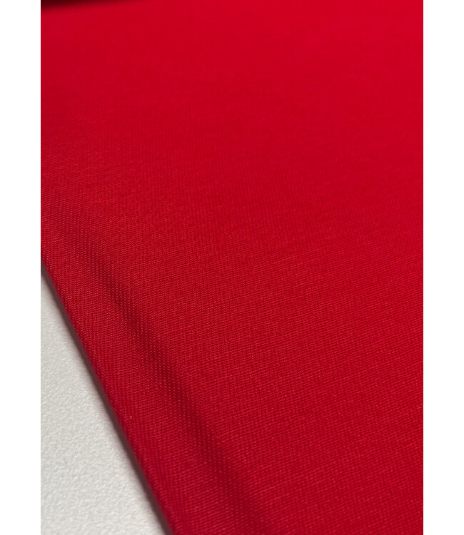 Madeline rood katoen gabardine - vast en stevig geweven - trenchcoat stof (niet waterproof)