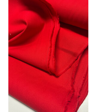 Madeline red cotton gabardine - tight and sturdy woven - trench coat fabric (not waterproof)
