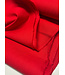 Madeline rood katoen gabardine - vast en stevig geweven - trenchcoat stof (niet waterproof)