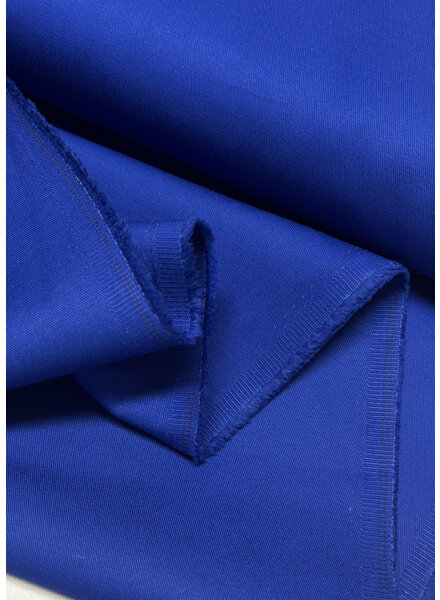 Madeline cobalt blue cotton gabardine - tight and firm woven - trench coat fabric (not waterproof)