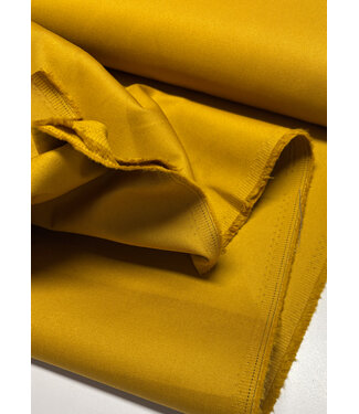 Madeline ochre cotton gabardine - tight and sturdy woven - trench coat fabric (not waterproof)