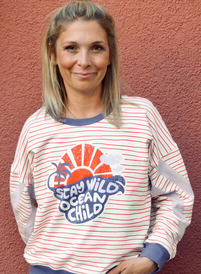 Madeline Stay wild Ocean Child - Paneel 1 meter - prachtige french terry