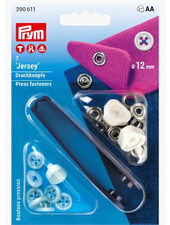 Prym Knoopjes (blauw)  - naaivrije jersey drukknopen - 12mm 7 stuks