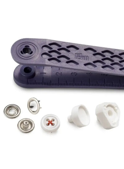 Prym Buttons (red) - sew-free jersey snap fasteners - 12mm - 7 pieces