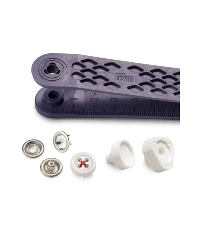 Prym Knoopjes (rood) - naaivrije jersey drukknopen - 12mm - 7 stuks