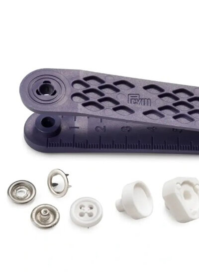 Prym Buttons (white) - sew-free jersey snap fasteners - 12mm 7 pieces