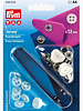 Prym Buttons (white) - sew-free jersey snap fasteners - 12mm 7 pieces