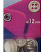 Prym Knoopjes (wit)  - naaivrije jersey drukknopen - 12mm 7 stuks