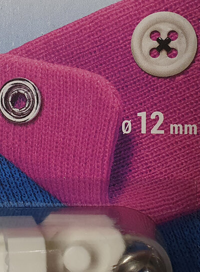 Prym Knoopjes (zwart)  - naaivrije jersey drukknopen - 12mm 7 stuks