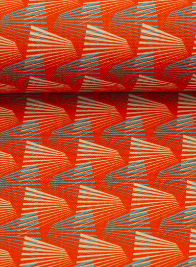 Madeline Sunset peaks oranje - zachte canvas