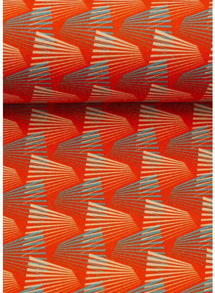 Madeline Sunset peaks oranje - zachte canvas