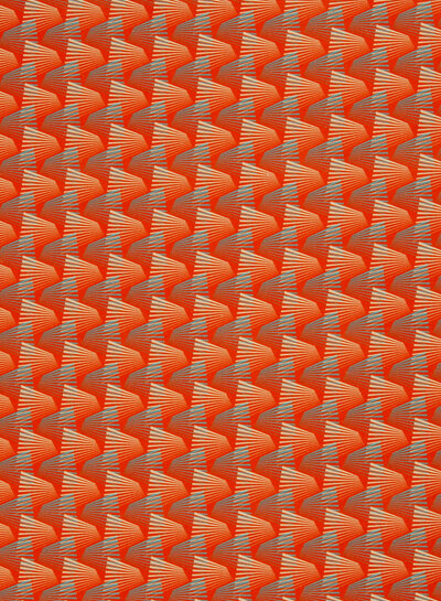 Madeline Sunset peaks oranje - zachte canvas