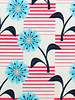 Madeline Deco peaks - blue flowers - zachte canvas