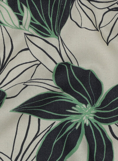 flowers ecru - canvas