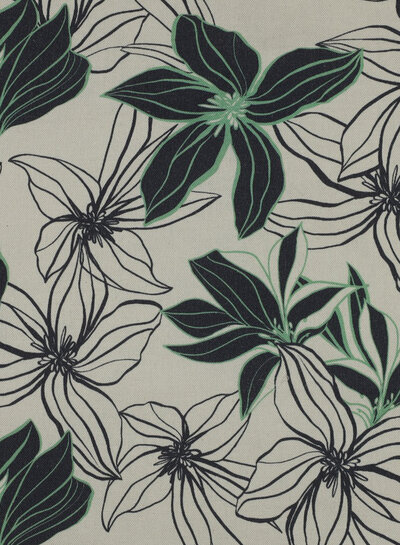 flowers ecru - canvas