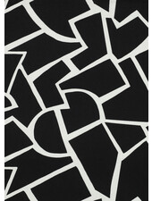 M. abstract black and white - canvas