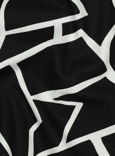 M. abstract zwart wit - canvas