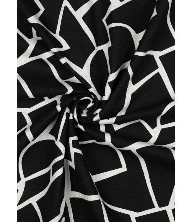 abstract zwart wit - canvas