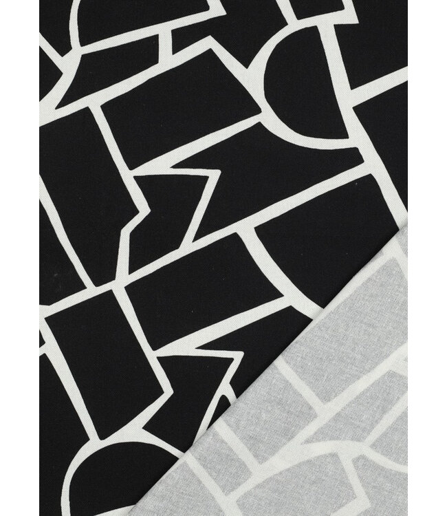 abstract zwart wit - canvas