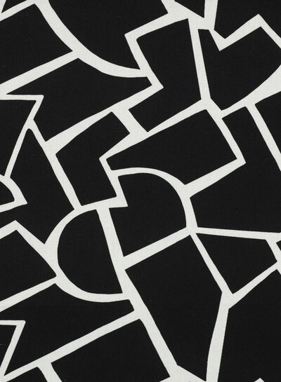 abstract zwart wit - canvas