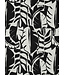 leaves zwart wit - canvas