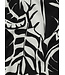 leaves zwart wit - canvas