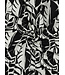 leaves zwart wit - canvas