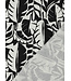 leaves zwart wit - canvas