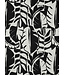 leaves zwart wit - canvas