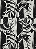 leaves zwart wit - canvas