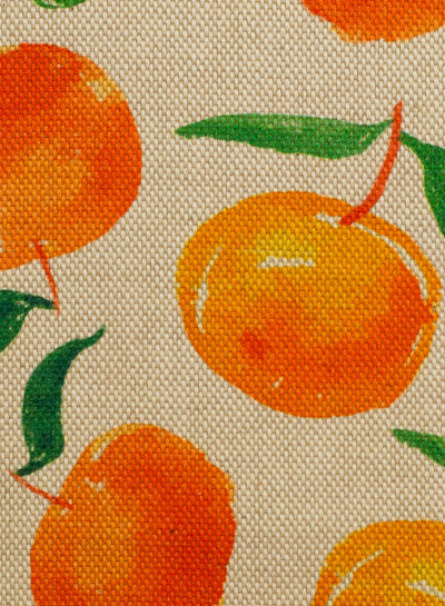 Madeline oranges - naturel canvas