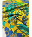Marylene Madou flowers - geel - prachtige satijnviscose