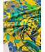 Marylene Madou flowers - geel - prachtige satijnviscose